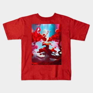 Abstract red trees Kids T-Shirt